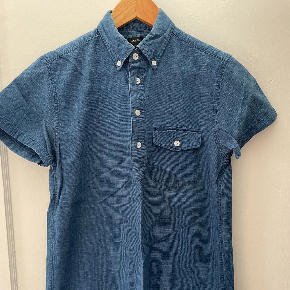 J.Crew Polo Style Short Sleeved Button Up